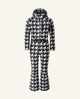 Houndstooth - Black,Snow White