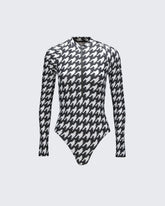 Black & White - Houndstooth Print