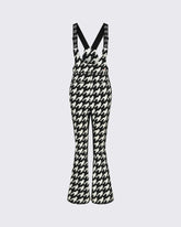 Houndstooth - Black,Snow White
