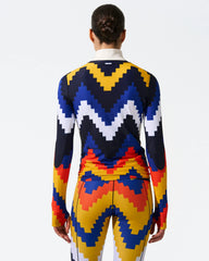 Canary Yellow Chevron Print