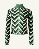 Waffle Print Green