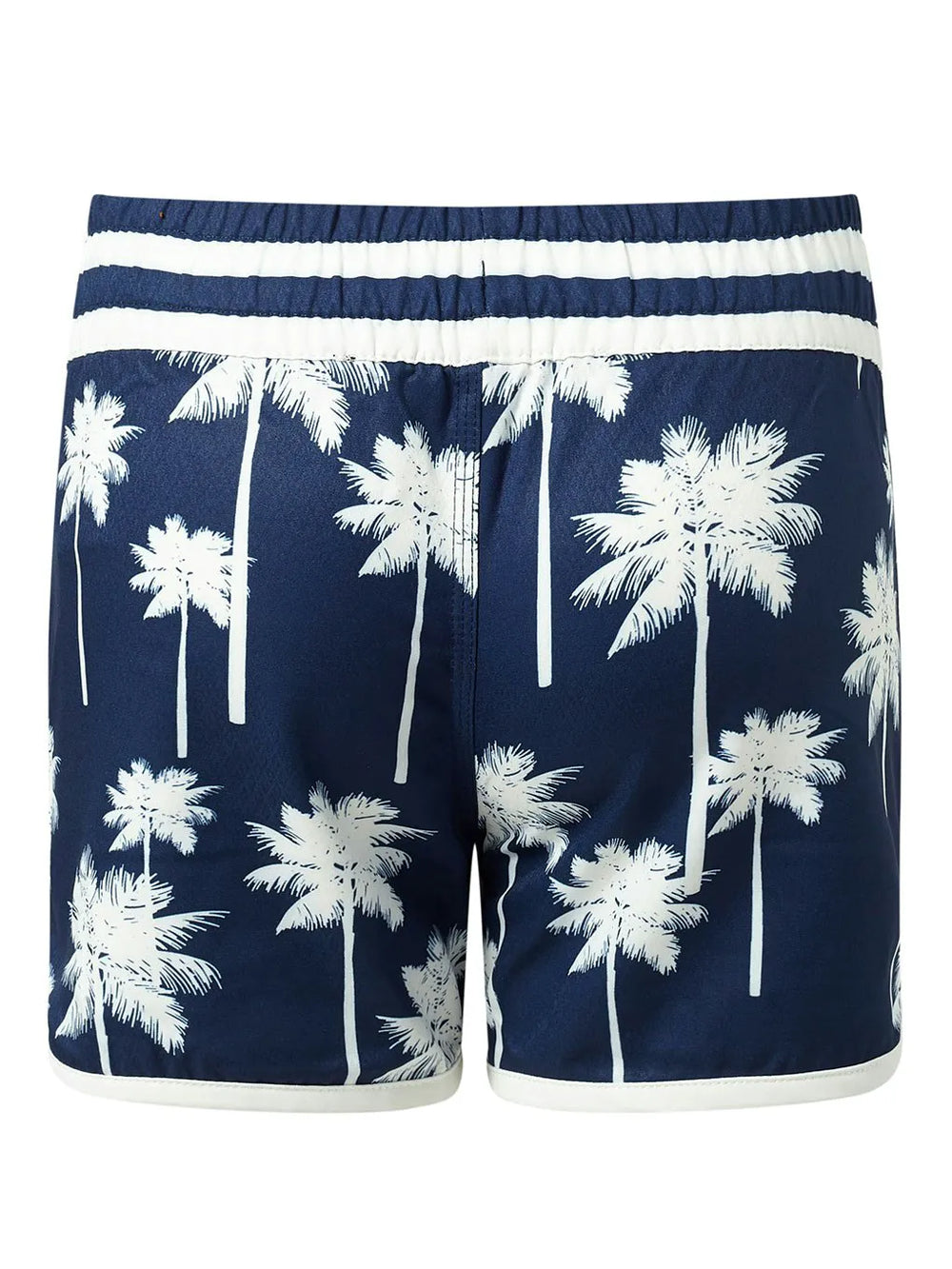 Navy & White - Palm Print