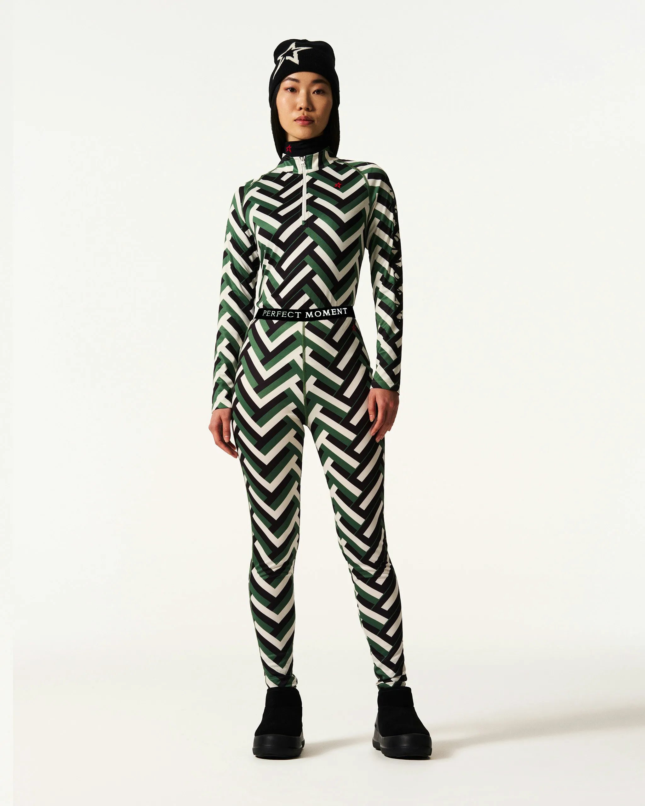 Waffle Print Green