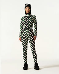 Waffle Print Green