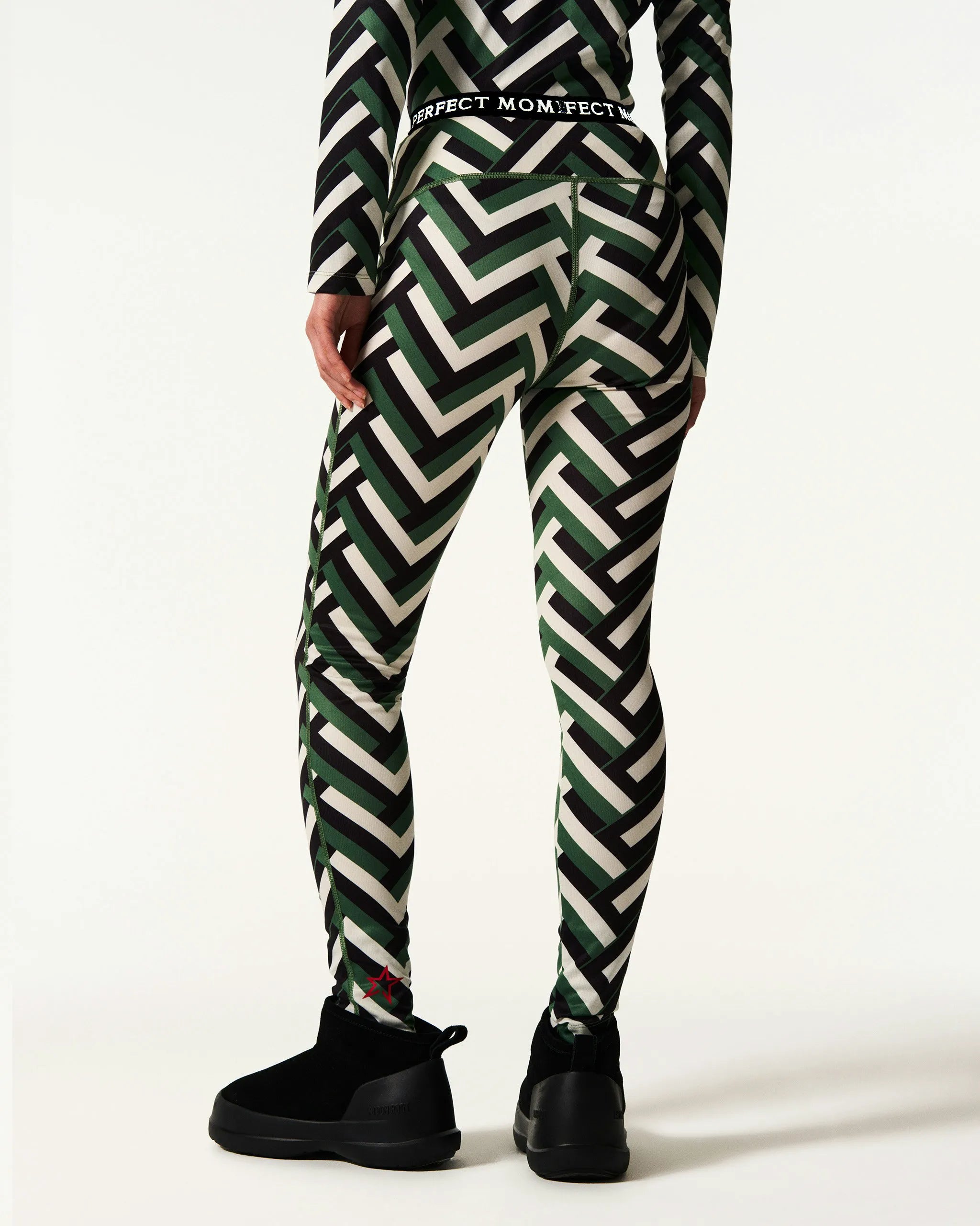 Waffle Print Green